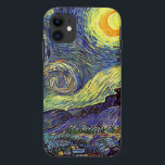 Coque iPhone 11 Nuit étoilée de Vincent van Gogh<br><div class="desc">Nuit étoilée de Vincent van Gogh</div>