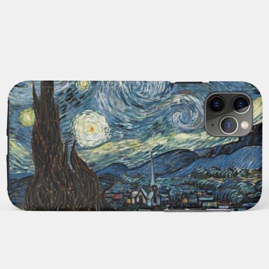 Coques Case-Mate iPhone Nuit étoilée par Van Gogh (Dos (Horizontal))