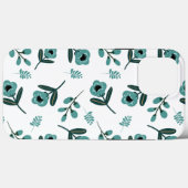 Coques Case-Mate iPhone Nuit florale du jardin bleu (Verso (horizontal))