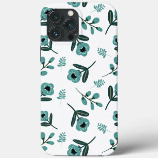 Case-Mate iPhone Case Nuit florale du jardin bleu