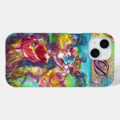 COQUES Case-Mate iPhone NUIT MASQUÉRADE / MONOGRAMME DE DANSE CARNAVALE (Verso (horizontal))