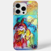 COQUES Case-Mate iPhone NUIT MASQUÉRADE / MONOGRAMME JESTER JAUNE ROUGE (Verso)