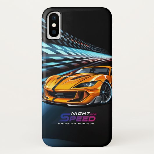 Coques Case-Mate iPhone Nuit pour la Vitesse | (Dos)