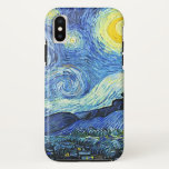 Case-Mate iPhone Case Nuit Starry Vincent van Gogh<br><div class="desc">Cette image est l'huile sur toile "La nuit étoilée" réalisée en 1889 par l'artiste post-impressionniste néerlandais Vincent Willem van Gogh (1853-1890). Vue nocturne sur le village de Saint-Rémy,  vue depuis la fenêtre de sa chambre au sanitarium. C'est notre Série des Beaux-Arts n° 20.</div>