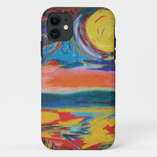 Coque iPhone 11 Nuit violette (1 3) du cas de Smartphone