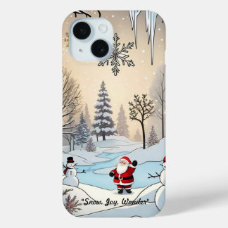 Coque Pour iPhone 15 "Nuits de neige magiques"