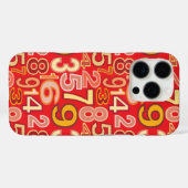 Coques Case-Mate iPhone Number pattern (Verso (horizontal))
