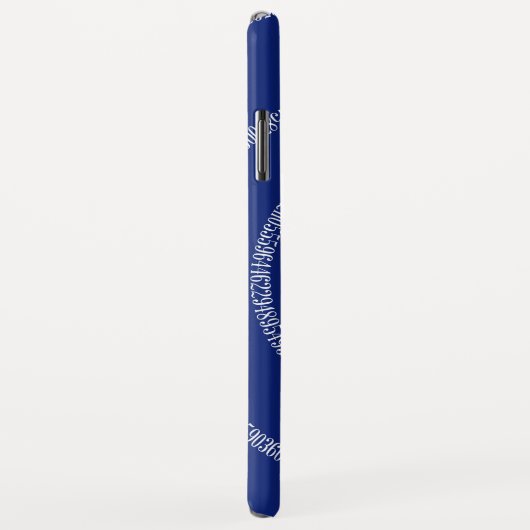 Coques Case-Mate iPhone Numbers Spiral (Dos/Droite)