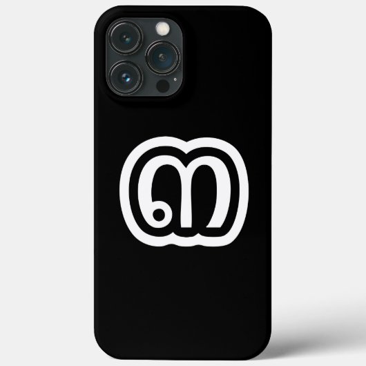 Coques Case-Mate iPhone Numéro 3 thaïlandais / Trois / ๓ (Sam) Écriture th (Verso)