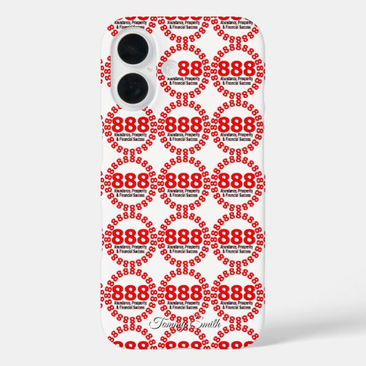 Coques Case-Mate iPhone Numéro d'angle 888| Richesse et prospérité (Verso)