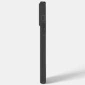 Coques Case-Mate iPhone Numéro et nom personnalisés en noir simple (Verso / Gauche)