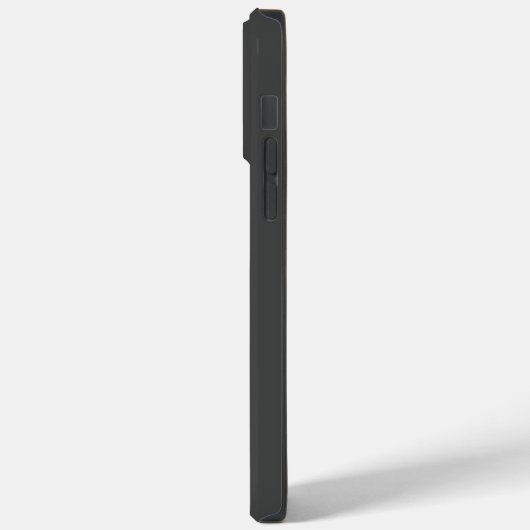 Coques Case-Mate iPhone Numéro et nom personnalisés en noir simple (Verso / Gauche)