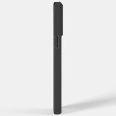 Coques Case-Mate iPhone Numéro et nom personnalisés en noir simple (Verso / Droite)