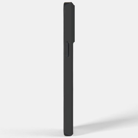 Coques Case-Mate iPhone Numéro et nom personnalisés en noir simple (Verso / Droite)