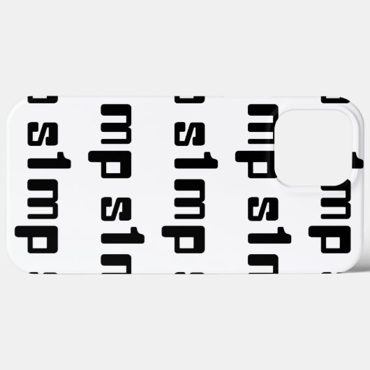 Coques Case-Mate iPhone Numéro Un Simp (Verso (horizontal))