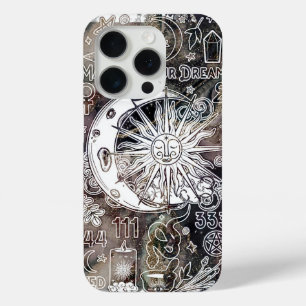 Coque iPhone 15 Pro Numérologie Chanceuse Magie de Manifestation Galax
