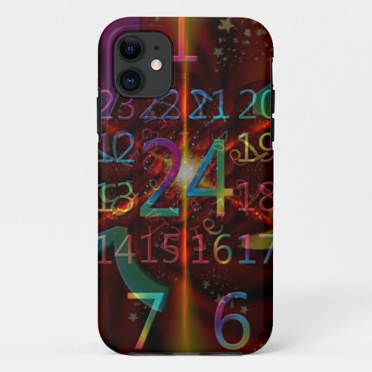 Coques Case-Mate iPhone Numéros psychadéliques motif, design fascinant (Dos)