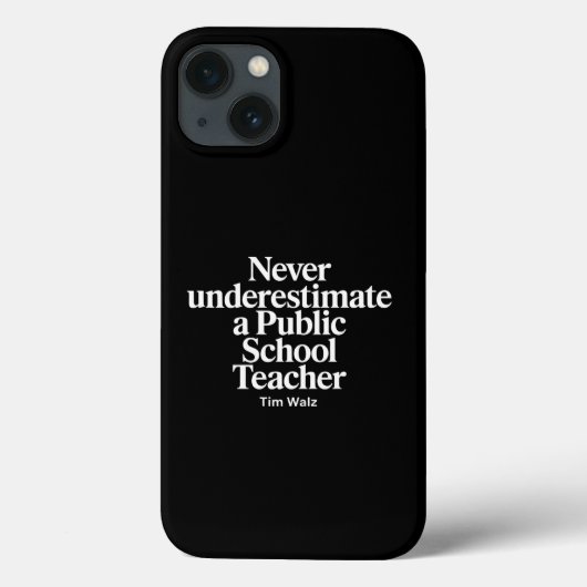 Coques Case-Mate iPhone N'underestimez jamais un professeur d'école publiq (Verso)