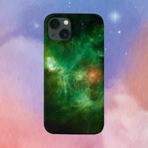 Coque Pour iPhone 15 Nurserie Stellaire en Vert