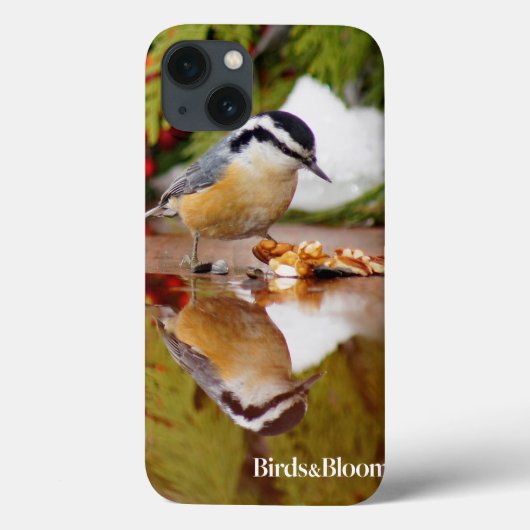 Coques Case-Mate iPhone Nuthatch à poitrine rouge (Verso)