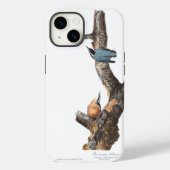 Coques Case-Mate iPhone Nuthatch à poitrine rouge Audobon (Verso)