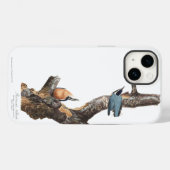 Coques Case-Mate iPhone Nuthatch à poitrine rouge Audobon (Verso (horizontal))