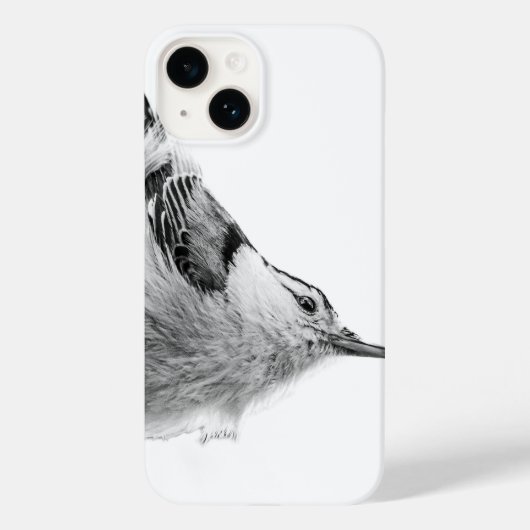 Coques Case-Mate iPhone Nuthatch White Bird Photography (Verso)