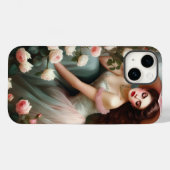 Coques Case-Mate iPhone Nyra Une Femme Victorienne (Verso (horizontal))