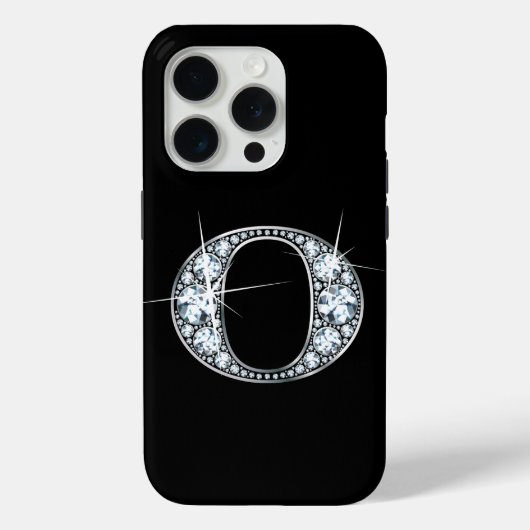Coques Case-Mate iPhone O Faux Diamond Monogramme (Verso)