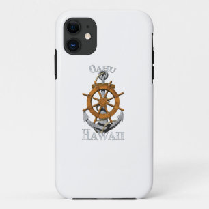 Case-Mate iPhone Case Oahu Hawaii Vacation Nautical Anchor Helm Sailing