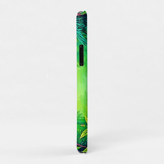 Coques Case-Mate iPhone Oasis de la jungle tropicale luxuriante (Dos/Droite)