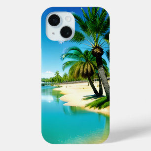 Coque Pour iPhone 15 Oasis Regard Tropical 2