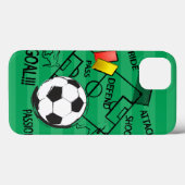 Coques Case-Mate iPhone Objectif de l'attaque de football (Verso (horizontal))