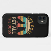 Coques Case-Mate iPhone Objectif de vie Caresser tous les chiens Drôle de (Dos (Horizontal))