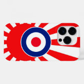 Coques Case-Mate iPhone Objectif MOD dynamique sur le Japon en flammes (Verso (horizontal))