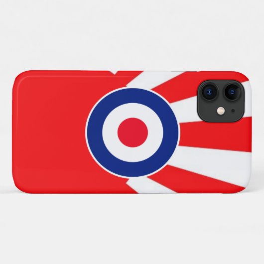 Coques Case-Mate iPhone Objectif MOD dynamique sur le Japon en flammes (Dos (Horizontal))