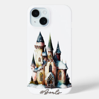 Coque Pour iPhone 15 Objectifs de Hashtag - Château Fantastique de Prin