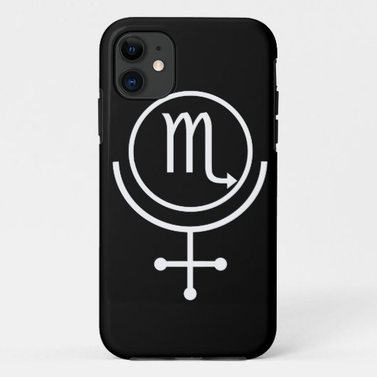 Coques Case-Mate iPhone Obscurité de Scorpion (ligne de zodiaque) (Dos)