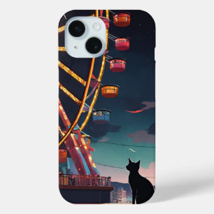 Coque Pour iPhone 15 observation de chat