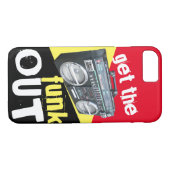 Coques Case-Mate iPhone Obtenez The Funk Out Music Lover Boombox 1980 (Dos (Horizontal))