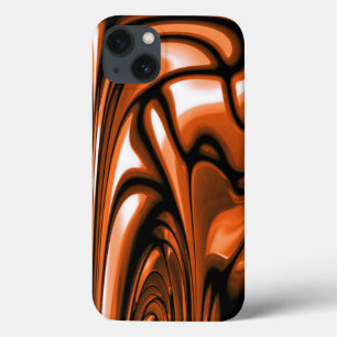 iPhone 13 Coque Océan ambre abstrait