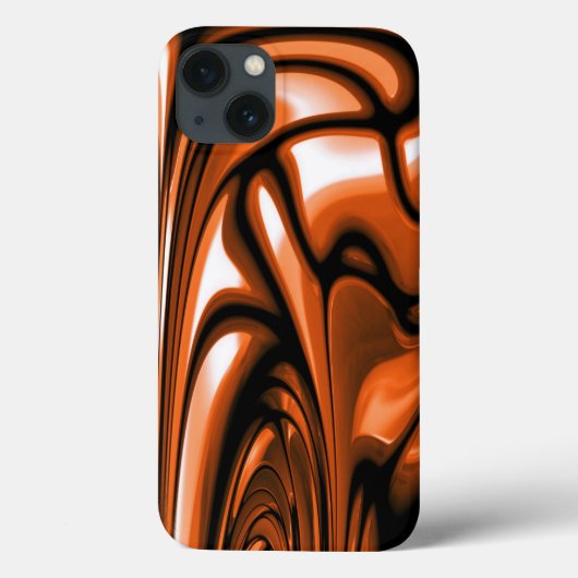 Coques Case-Mate iPhone Océan ambre abstrait (Verso)