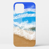 Coques Case-Mate iPhone Ocean Art Blue Waves sur Sandy Beach (Verso)