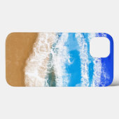 Coques Case-Mate iPhone Ocean Art Blue Waves sur Sandy Beach (Verso (horizontal))