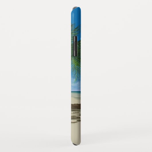 Coques Case-Mate iPhone Ocean Beach avec nom (Dos/Droite)