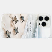 Coques Case-Mate iPhone Ocean Beach Coast Sea Turtles (Verso (horizontal))