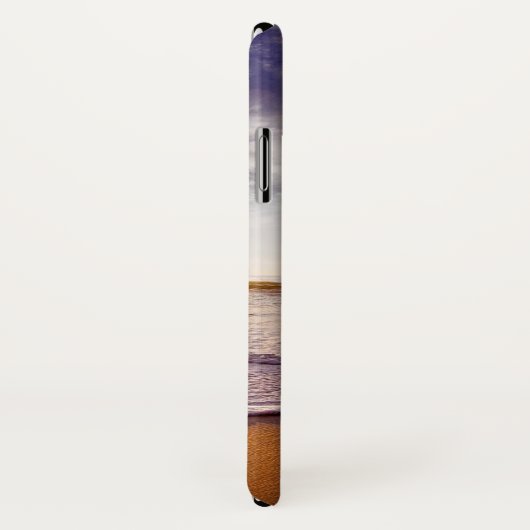 Coques Case-Mate iPhone Ocean Beach Vacances Nom du monogramme (Dos/Droite)