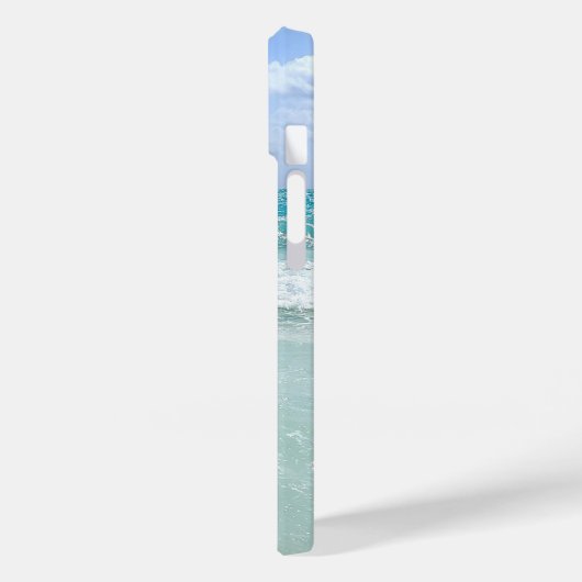 Coques Case-Mate iPhone Ocean Beach Waves Ajouter Votre Nom (Verso / Gauche)