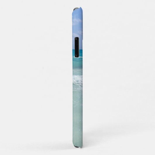 Coques Case-Mate iPhone Ocean Beach Waves Ajouter Votre Nom (Dos/Droite)