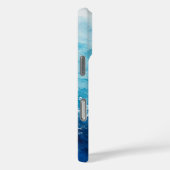 Coques Case-Mate iPhone Océan Bleu Abstrait Aquarelle (Verso / Droite)